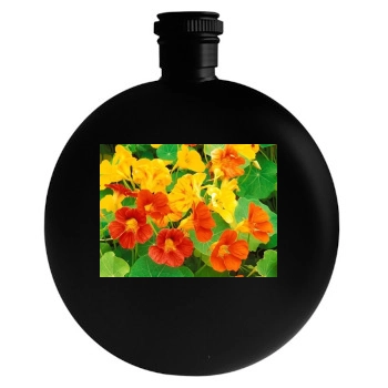 Flowers Round Flask