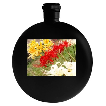 Flowers Round Flask