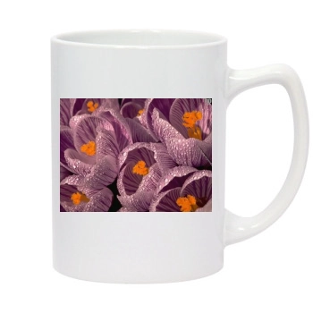 Flowers 14oz White Statesman Mug