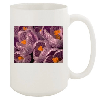 Flowers 15oz White Mug