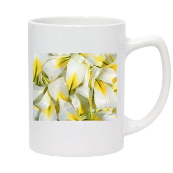 Flowers 14oz White Statesman Mug