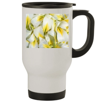 Flowers Stainless Steel Travel Mug