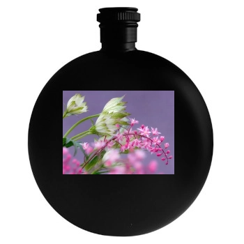 Flowers Round Flask