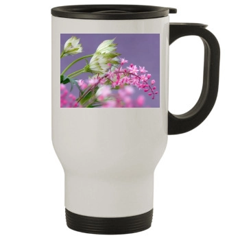 Flowers Stainless Steel Travel Mug