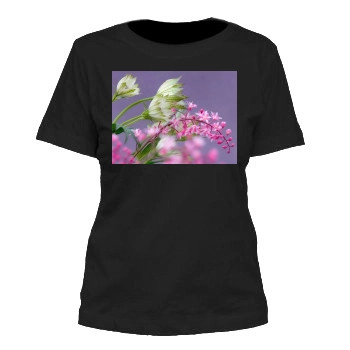 Flowers Women's Cut T-Shirt