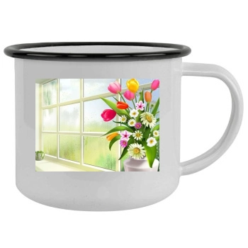 Flowers Camping Mug