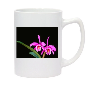 Flowers 14oz White Statesman Mug