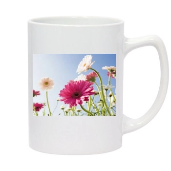 Flowers 14oz White Statesman Mug