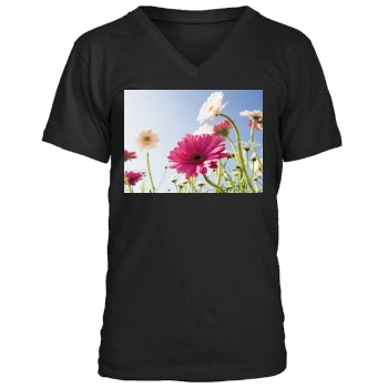 Flowers Men's V-Neck T-Shirt