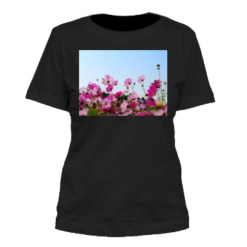 Flowers Women's Cut T-Shirt