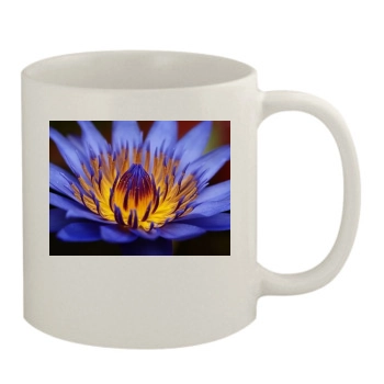 Flowers 11oz White Mug