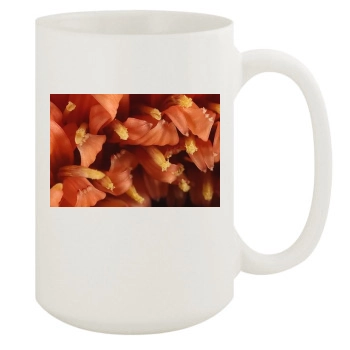 Flowers 15oz White Mug