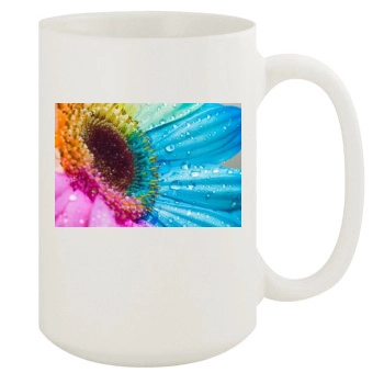 Flowers 15oz White Mug