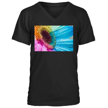 Flowers Men's V-Neck T-Shirt