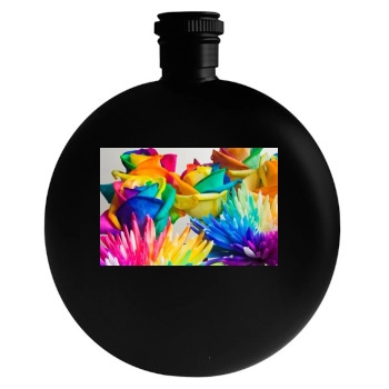 Flowers Round Flask