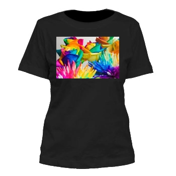 Flowers Women's Cut T-Shirt