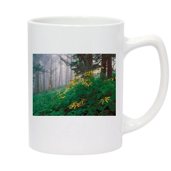 Flowers 14oz White Statesman Mug