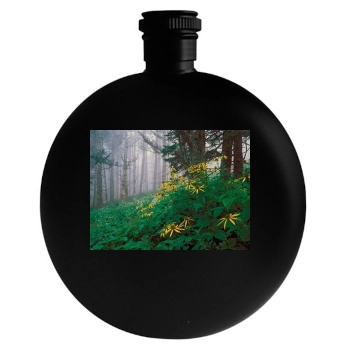 Flowers Round Flask