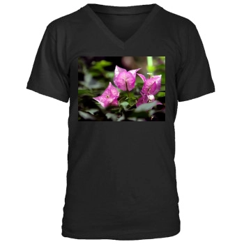 Flowers Men's V-Neck T-Shirt