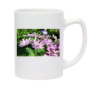 Flowers 14oz White Statesman Mug