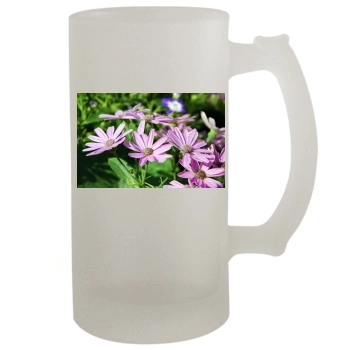 Flowers 16oz Frosted Beer Stein