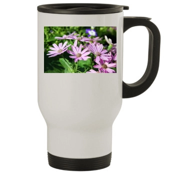 Flowers Stainless Steel Travel Mug