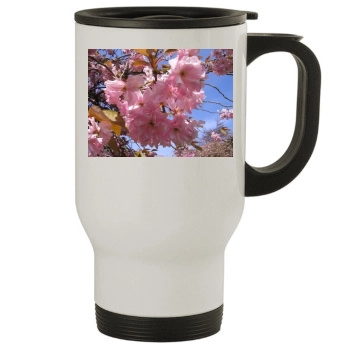 Flowers Stainless Steel Travel Mug