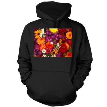 Flowers Mens Pullover Hoodie Sweatshirt