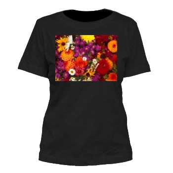 Flowers Women's Cut T-Shirt