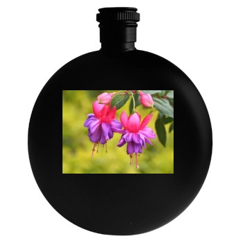 Flowers Round Flask