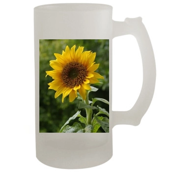 Flowers 16oz Frosted Beer Stein