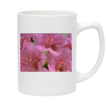 Flowers 14oz White Statesman Mug