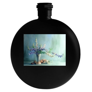 Flowers Round Flask