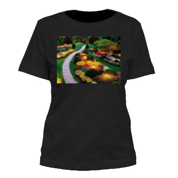 Flowers Women's Cut T-Shirt