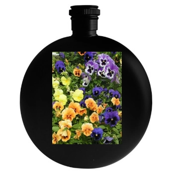 Flowers Round Flask