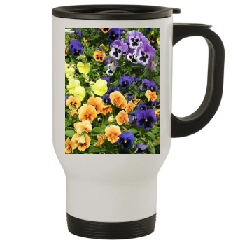 Flowers Stainless Steel Travel Mug