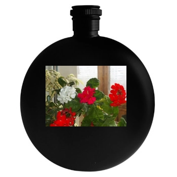 Flowers Round Flask