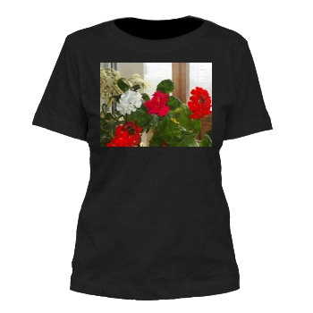 Flowers Women's Cut T-Shirt