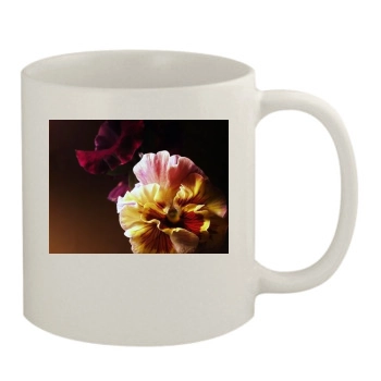 Flowers 11oz White Mug