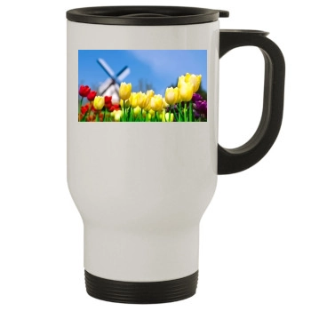 Flowers Stainless Steel Travel Mug