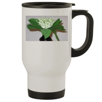 Flowers Stainless Steel Travel Mug