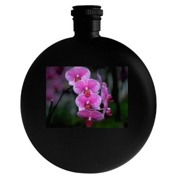 Flowers Round Flask