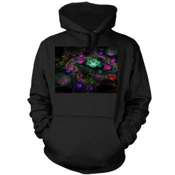 Flowers Mens Pullover Hoodie Sweatshirt