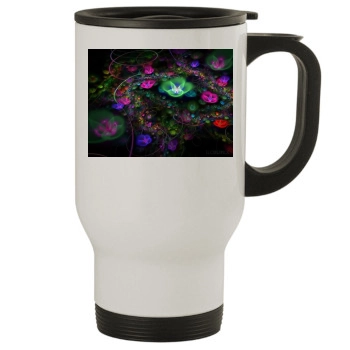 Flowers Stainless Steel Travel Mug