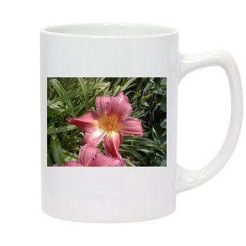 Flowers 14oz White Statesman Mug