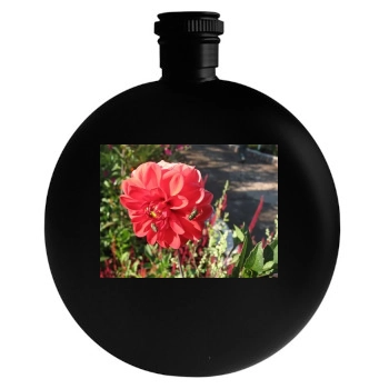 Flowers Round Flask