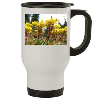 Flowers Stainless Steel Travel Mug