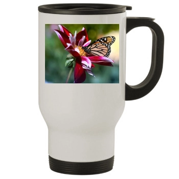 Flowers Stainless Steel Travel Mug