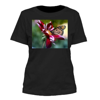 Flowers Women's Cut T-Shirt