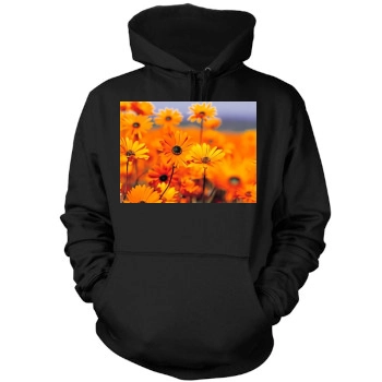 Flowers Mens Pullover Hoodie Sweatshirt